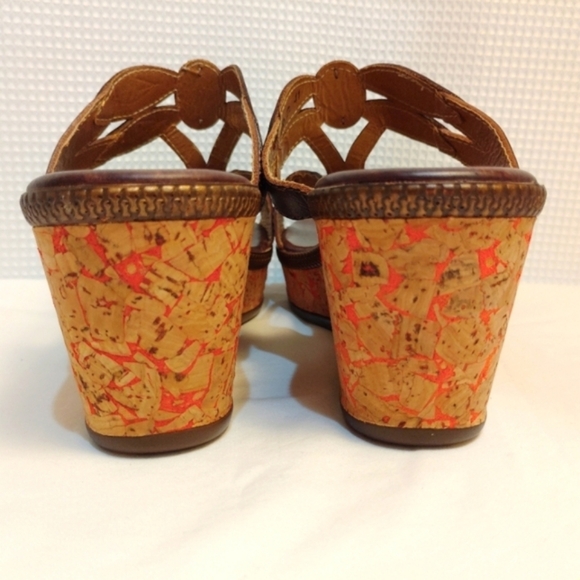 Spring Step Bonita Leather Jeweled Dragonfly Wedge Sandals Colorful 10.5 - Picture 8 of 13